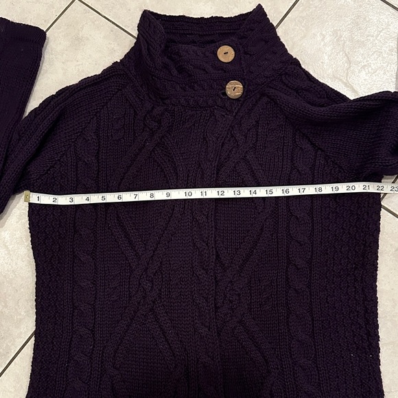 Purple Irish Wool Sweater NWOT - Picture 9 of 11